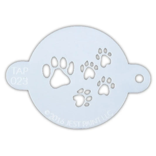 TAP 023 Face Painting Stencil | Paw Prints