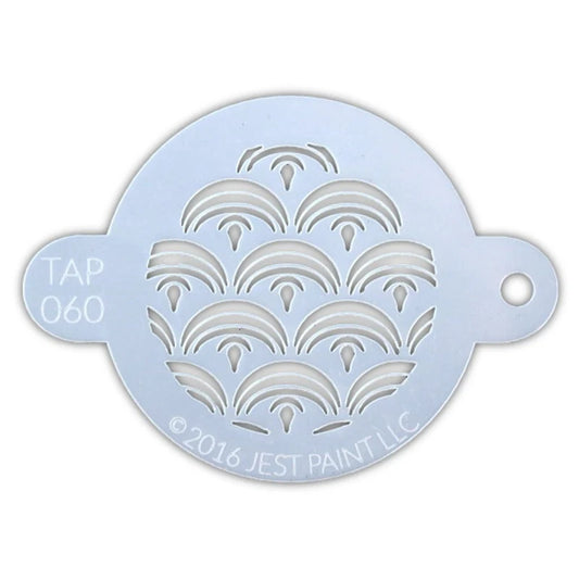 TAP 060 Face Painting Stencil | Mermaid Scales | NEW