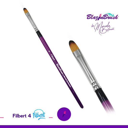 Blazin Face Painting Brush by Marcela Bustamante | Filbert 4