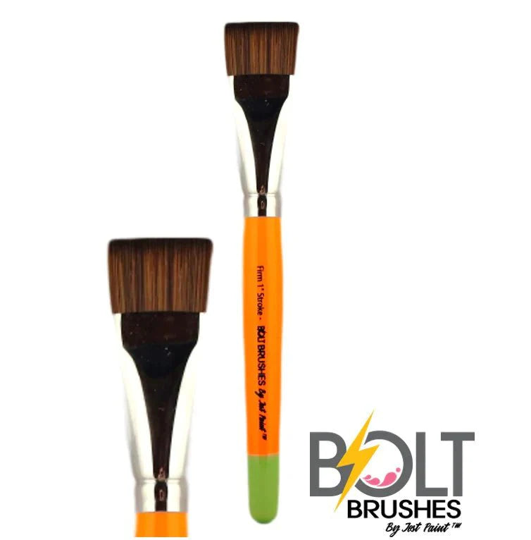 BOLT | Face Painting Brushes by Jest Paint - FIRM 1 inch Stroke