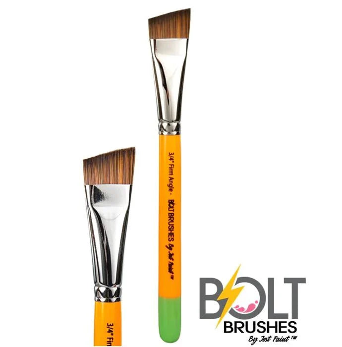 BOLT | Face Painting Brushes by Jest Paint - FIRM 3/4 inch Stroke