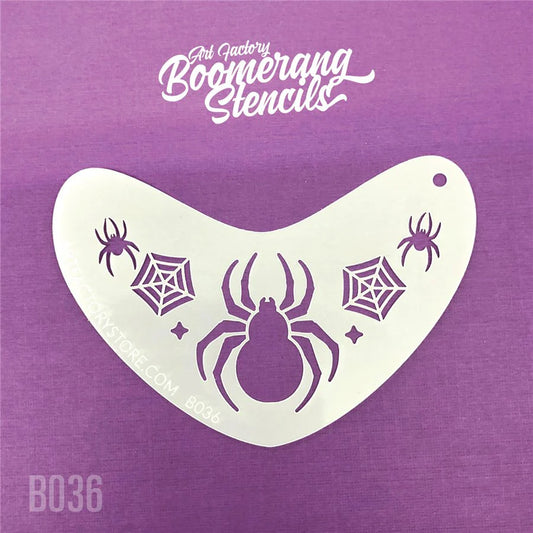 Boomerang Face Paint Stencil by Art Factory | Spider Crown - B036
