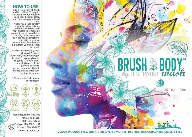 Jest Paint | Brush and Body Wash | Face, Body and Brush Soap by Jest Paint