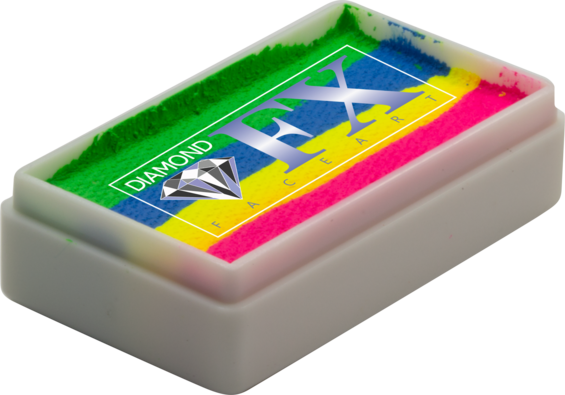 Diamond FX Face Paint | Splitcake Neon Rainbow | 28g