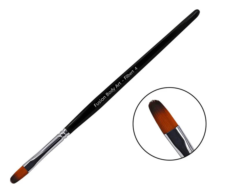 Fusion Body Art | Professional Face Paint Brush | Filbert 4