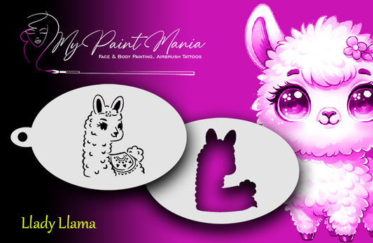 My Paint Mania | Llady Llama Stencil