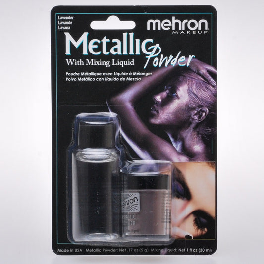 Mehron Metallic Powder | Lavender with Mixing Liquid