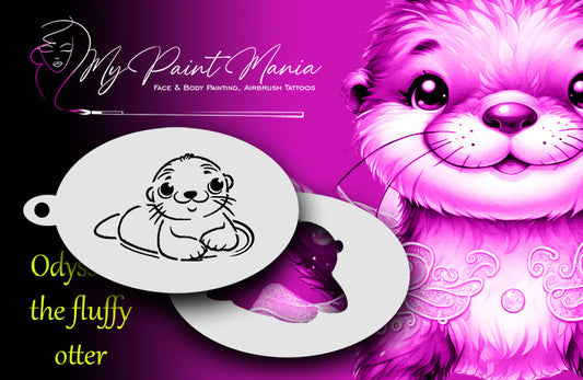 My Paint Mania | Odyssey, the Fluffy Otter Stencil