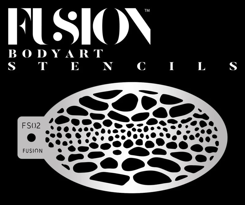 Fusion Body Art | Spot Animal Print Face Paint Stencil - FS02
