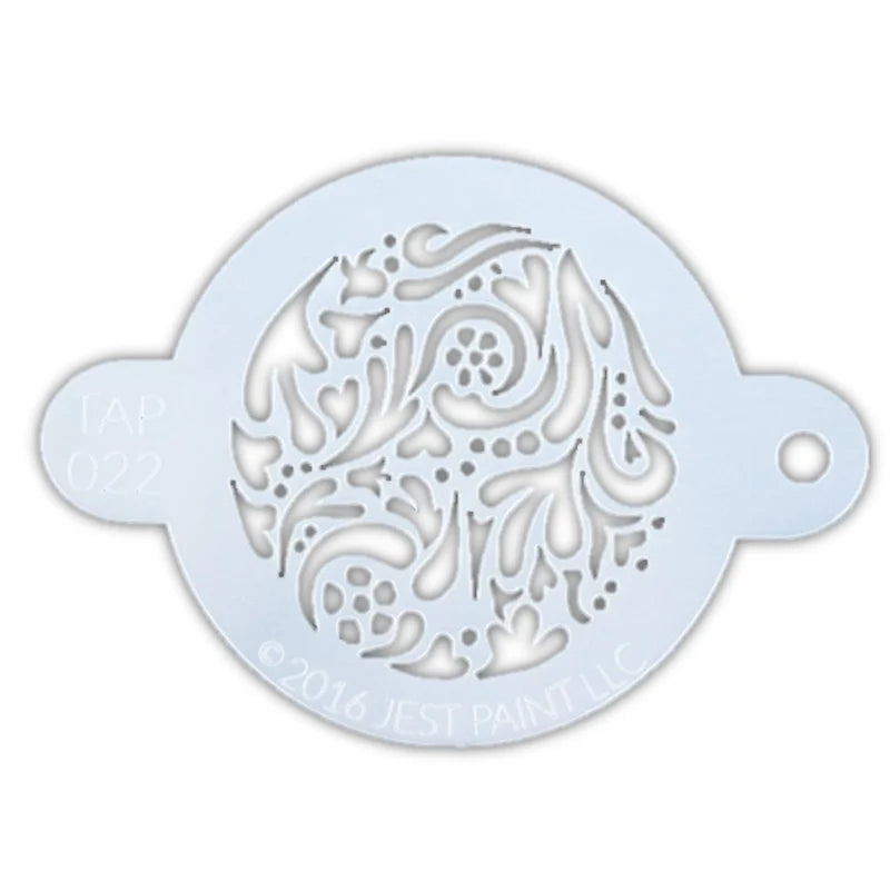 TAP 022 Face Painting Stencil | Swirly