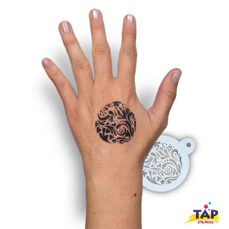 TAP 022 Face Painting Stencil | Swirly