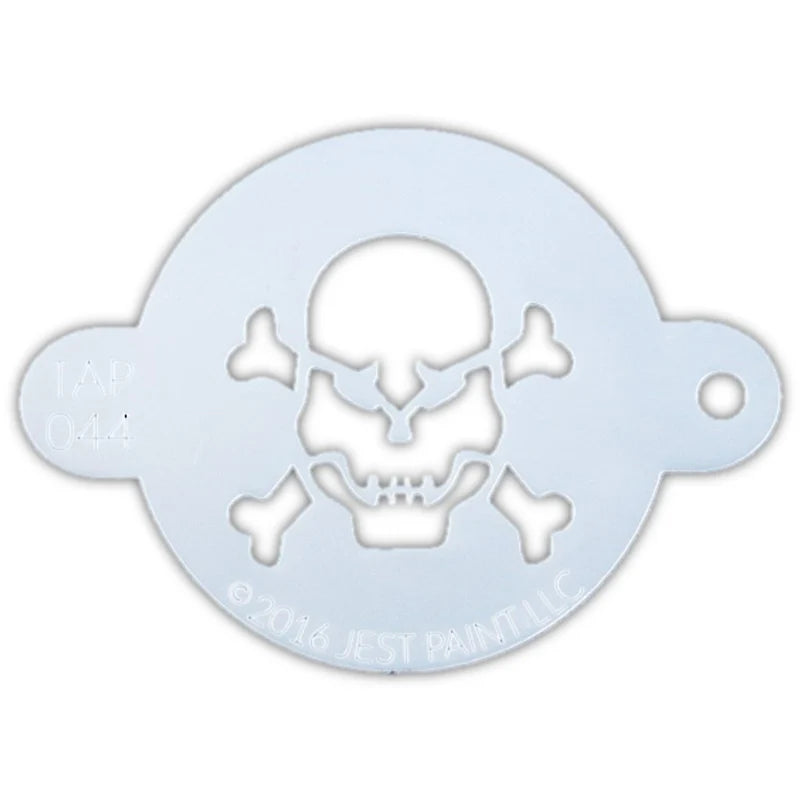 TAP 044 Face Painting Stencil | Skull with Crossbones