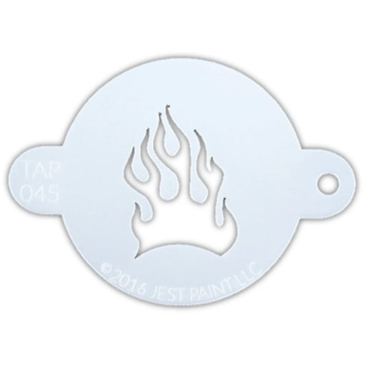 TAP 045 Face Painting Stencil | Fire Flames | NEW
