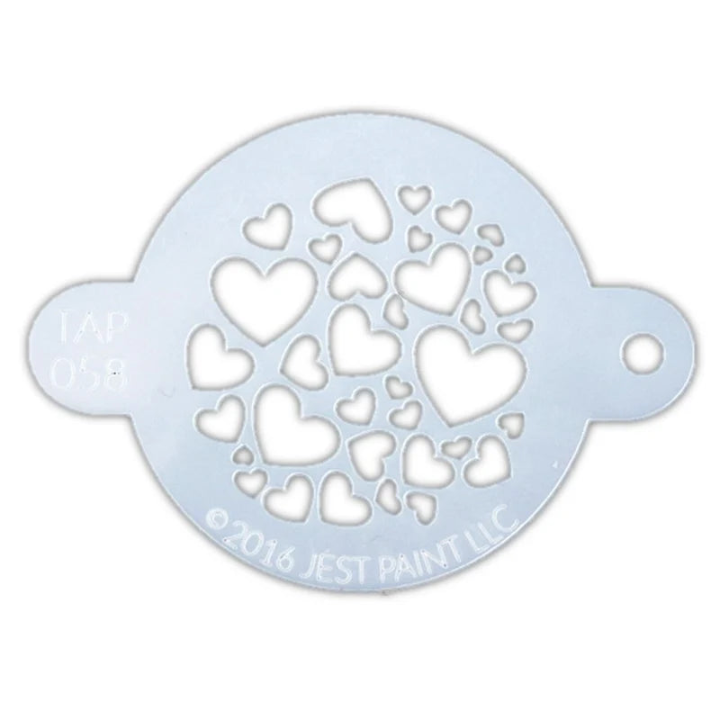 TAP 058 Face Painting Stencil | Sweet Hearts