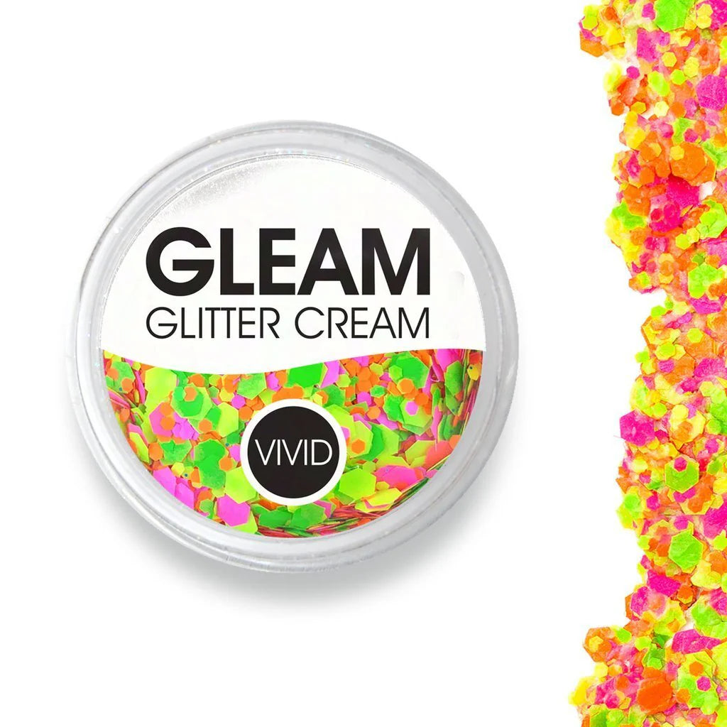 VIVID Glitter | GLEAM Glitter Cream | Ignite UV 7.5g Jar